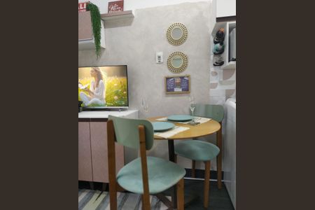 Sala/Cozinha de apartamento à venda com 1 quarto, 22m² em Barcelona, São Caetano do Sul