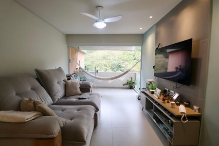 Sala de apartamento para alugar com 3 quartos, 80m² em Jardim Tejereba, Guarujá