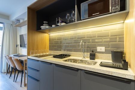 Studio para alugar com 30m², 1 quarto e sem vagaCozinha