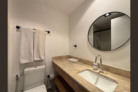 Studio para alugar com 30m², 1 quarto e sem vaga Studio para alugar com 30m², 1 quarto e sem vagaBanheiro