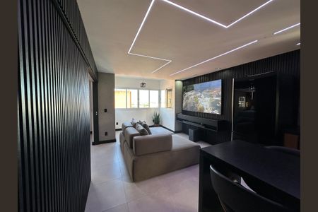 Sala de apartamento à venda com 2 quartos, 76m² em Alphaville Industrial, Barueri