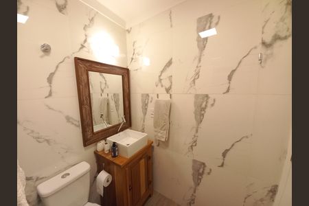 Banheiro de apartamento para alugar com 1 quarto, 35m² em Ilha Porchat, São Vicente
