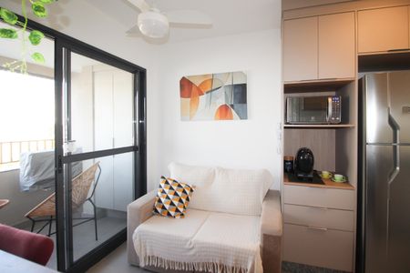 Sala de apartamento para alugar com 1 quarto, 27m² em Vila Olímpia, São Paulo