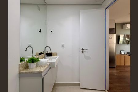 Studio para alugar com 30m², 1 quarto e sem vaga Studio para alugar com 30m², 1 quarto e sem vagaBanheiro social
