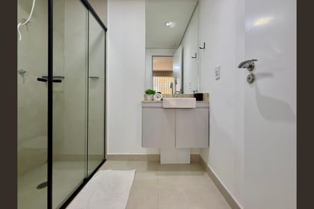 Studio para alugar com 30m², 1 quarto e sem vaga Studio para alugar com 30m², 1 quarto e sem vagaBanheiro social