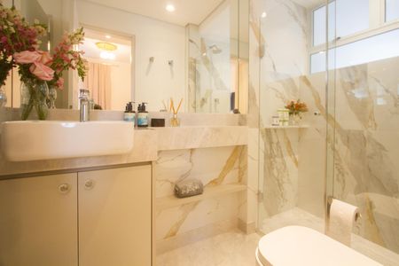 Banheiro da Suíte de apartamento à venda com 3 quartos, 110m² em Brooklin, São Paulo