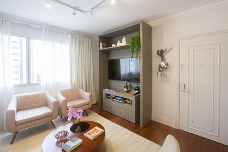 Sala de apartamento à venda com 3 quartos, 110m² em Brooklin, São Paulo