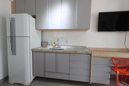 Cozinha de kitnet/studio para alugar com 1 quarto, 24m² em Paraíso, São Paulo