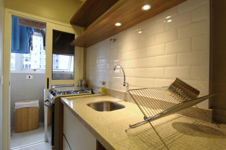 Apartamento para alugar com 60m², 1 quarto e 2 vagasCozinha e Área de Serviço