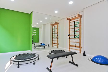 Apartamento para alugar com 36m², 2 quartos e sem vaga Apartamento para alugar com 36m², 2 quartos e sem vagaÁrea comum - Academia