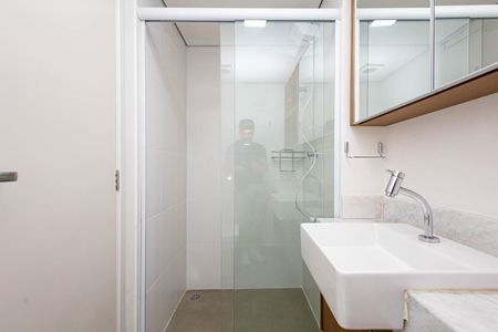 Studio para alugar com 26m², 1 quarto e sem vaga Studio para alugar com 26m², 1 quarto e sem vagaBanheiro