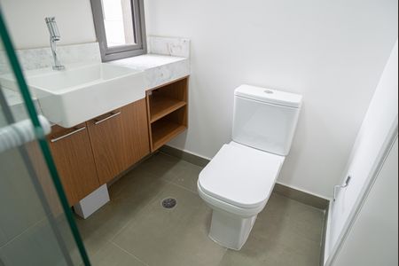 Studio para alugar com 24m², 1 quarto e sem vaga Studio para alugar com 24m², 1 quarto e sem vagaBanheiro