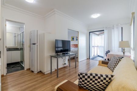 Sala de apartamento para alugar com 1 quarto, 40m² em Jardim Paulistano, São Paulo