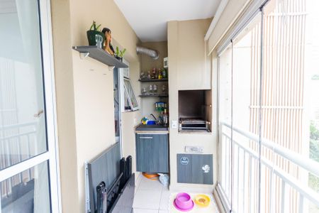 Varanda da Sala de apartamento à venda com 2 quartos, 58m² em Campestre, Santo André