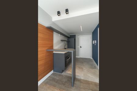 Cozinha de kitnet/studio para alugar com 1 quarto, 29m² em Auxiliadora, Porto Alegre