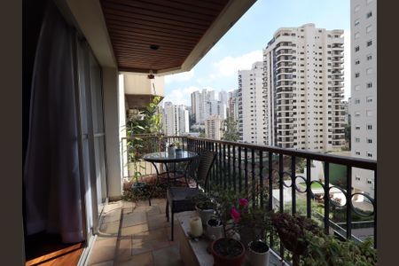 Varanda da Sala de apartamento para alugar com 3 quartos, 142m² em Vila Andrade, São Paulo