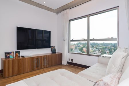 Sala de apartamento para alugar com 1 quarto, 70m² em Panamby, São Paulo