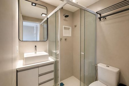 Apartamento para alugar com 32m², 1 quarto e 1 vaga Apartamento para alugar com 32m², 1 quarto e 1 vagaBanheiro