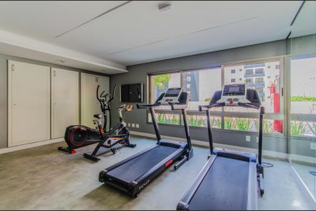 Studio para alugar com 26m², 1 quarto e sem vaga Studio para alugar com 26m², 1 quarto e sem vagaÁrea comum - Academia