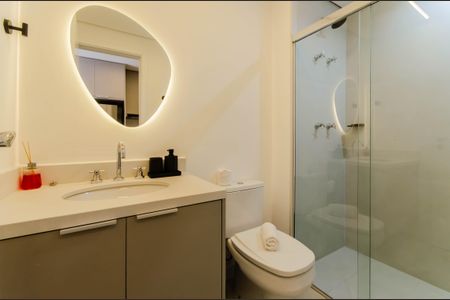 Studio para alugar com 26m², 1 quarto e sem vaga Studio para alugar com 26m², 1 quarto e sem vagaBanheiro