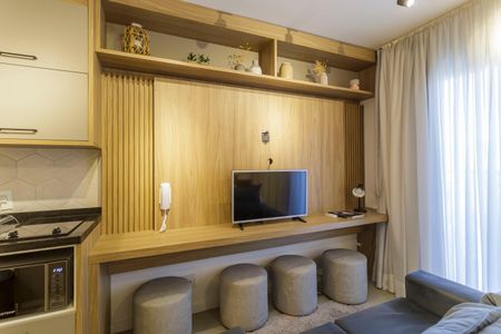 Studio à venda com 25m², 1 quarto e sem vagaSala/Quarto