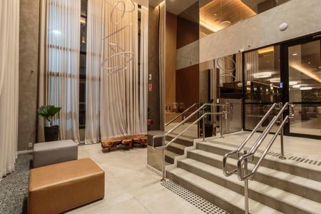 Studio à venda com 25m², 1 quarto e sem vagaHall social