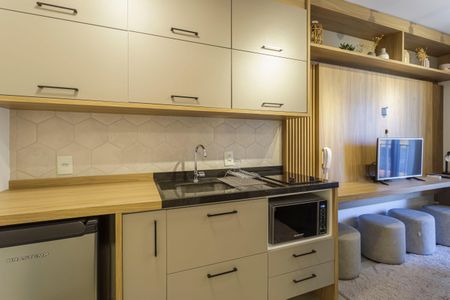 Studio à venda com 25m², 1 quarto e sem vagaCozinha