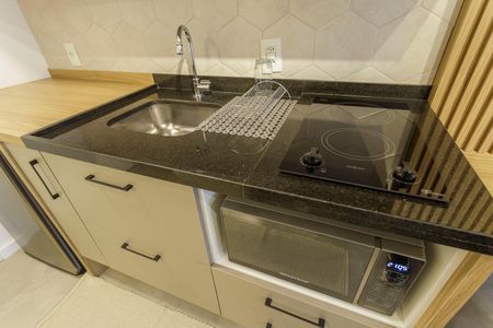 Studio à venda com 25m², 1 quarto e sem vagaCozinha