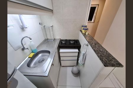 Cozinha de apartamento à venda com 1 quarto, 38m² em Lapa, Rio de Janeiro