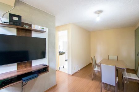 Sala de apartamento para alugar com 1 quarto, 42m² em Parque Sao Vicente, Santo André