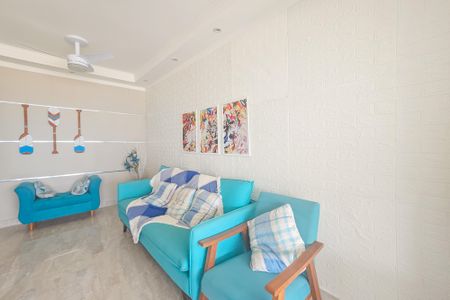 Sala de apartamento para alugar com 2 quartos, 71m² em Loteamento Joao Batista Juliao, Guarujá