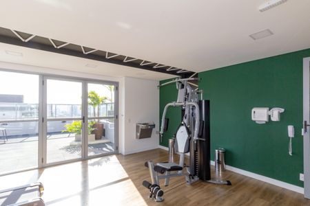 Apartamento para alugar com 28m², 1 quarto e sem vaga Apartamento para alugar com 28m², 1 quarto e sem vagaÁrea comum - Academia