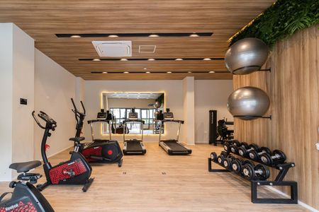 Apartamento para alugar com 26m², 1 quarto e sem vaga Apartamento para alugar com 26m², 1 quarto e sem vagaÁrea comum - Academia