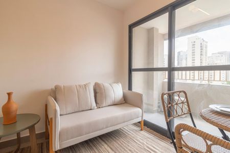 Sala de apartamento para alugar com 1 quarto, 26m² em Vila Olímpia, São Paulo