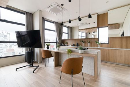 Apartamento para alugar com 26m², 1 quarto e sem vaga Apartamento para alugar com 26m², 1 quarto e sem vagaÁrea comum - Salão de festas