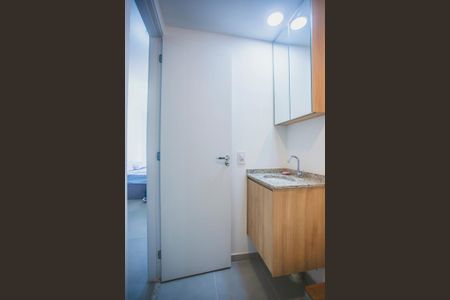 Studio à venda com 27m², 1 quarto e sem vaga Studio à venda com 27m², 1 quarto e sem vagaBanheiro Social