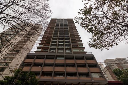 Fachada do Prédio de kitnet/studio para alugar com 1 quarto, 26m² em Vila Nova Conceição, São Paulo