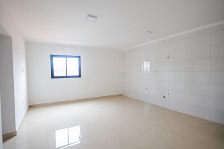 Sala/Cozinha de apartamento à venda com 2 quartos, 56m² em Jardim Utinga, Santo André