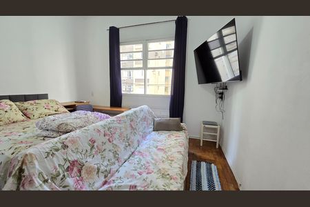 Sala de apartamento para alugar com 1 quarto, 50m² em Boqueirão, Santos