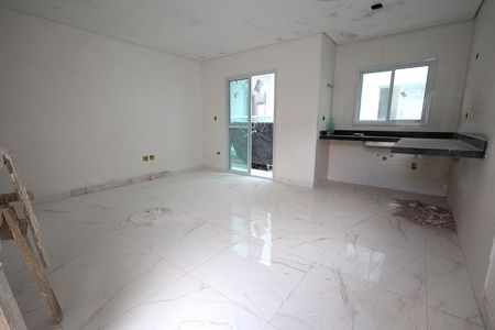 Sala de casa de condomínio à venda com 2 quartos, 117m² em Vila Metalúrgica, Santo André
