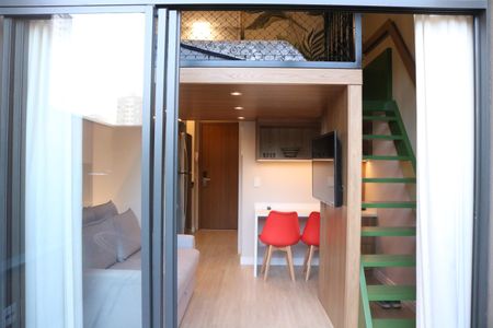 Studio para alugar com 33m², 1 quarto e sem vagaVaranda