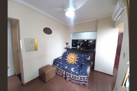Sala de apartamento para alugar com 1 quarto, 48m² em Itararé, São Vicente