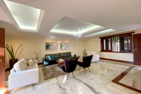 Sala de casa à venda com 3 quartos, 445m² em Mangabeiras, Belo Horizonte