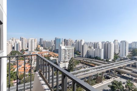 Varanda  de apartamento à venda com 1 quarto, 27m² em Campo Belo, São Paulo