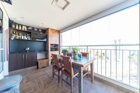 Varanda Gourmet de apartamento à venda com 3 quartos, 86m² em Vila Valparaíso, Santo André