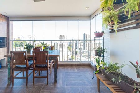 Varanda Gourmet de apartamento à venda com 3 quartos, 86m² em Vila Valparaíso, Santo André
