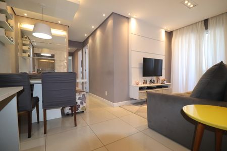 Sala de apartamento à venda com 3 quartos, 77m² em Campestre, Santo André