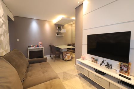 Sala de apartamento à venda com 3 quartos, 77m² em Campestre, Santo André