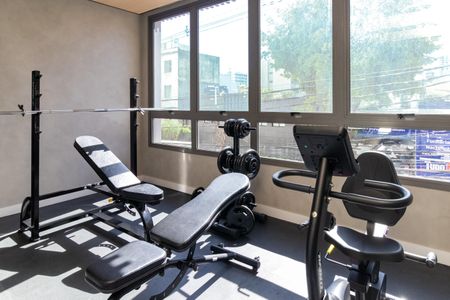 Studio para alugar com 24m², 1 quarto e sem vaga Studio para alugar com 24m², 1 quarto e sem vagaÁrea comum - Academia