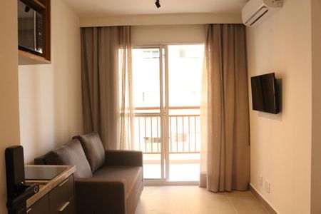 Sala e Cozinha Integrada de kitnet/studio à venda com 1 quarto, 27m² em Perdizes, São Paulo